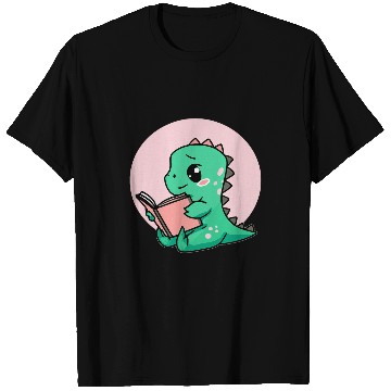 Discover Cute Book Reading Dinosaur T-Shirts