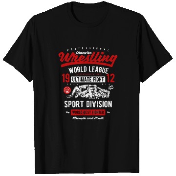 Discover Wrestling League Honor Fighter Sport T-Shirts