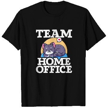 Discover Team homesoffice Computer Cat Lover Remotely Worker T-Shirts