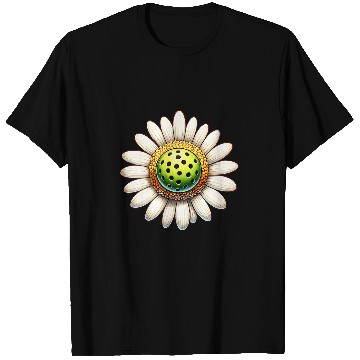 Discover Cute Pickleball Daisy Flower for Paddleball Grandma T-Shirts