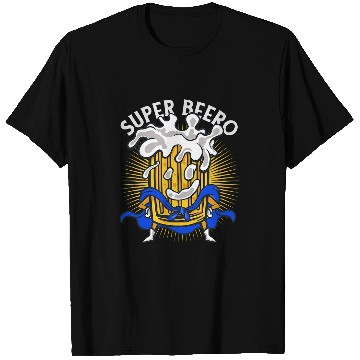 Discover Superbeero Funny Beer Lover Superhero Comic Book Fan T-Shirts