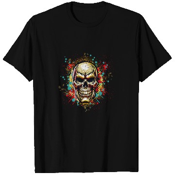 Discover Skull Graffiti Style Comic Book Vector Illustration For Men T-Shirts