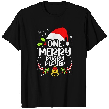Discover One Merry Rugby Player T-Shirts