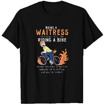 Discover Waitress Like Riding Bike Cyclist Funny T-Shirts