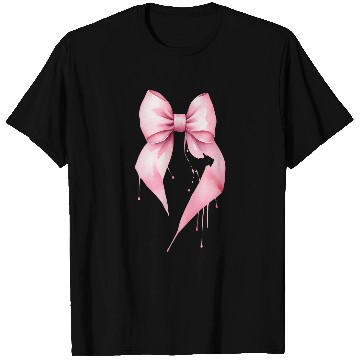 Discover Coquette Pink Bow Dainty Aesthetic T-Shirts