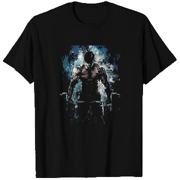 Discover Anime Men Character Deadsslift Intense Bodybuilding T-Shirts