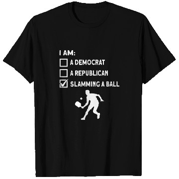 Discover Slamming A Ball Paddle Retirement Sport Player Pickleball T-Shirts