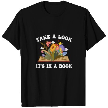 Discover cute woman book lovers wildflowers reading T-Shirts