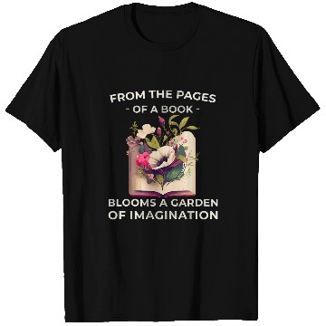 Discover Garden Reading Funny Wildflowers Book Reading 8 T-Shirts