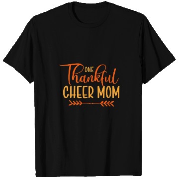 Discover Cheer Mom Cheerleading Fall Thanksgiving Thankful T-Shirts