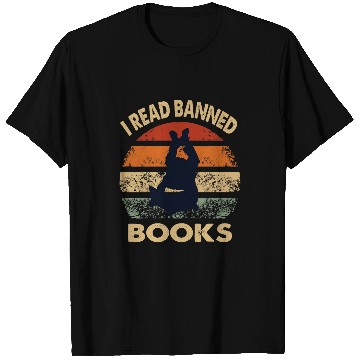 Discover Reading Image Picture Reader I Read Banned Books T-Shirts