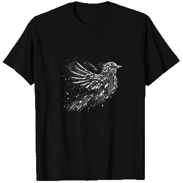 Discover Abstract Geometric Bird Dynamic Art Tee T-Shirts