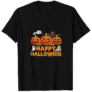 Discover Jack O Lantern Face Pumpkins Costume Party Happy Halloween T-Shirts
