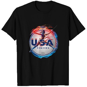 Discover Dynamic Fencing 2024 Agility and Precision USA T-Shirts