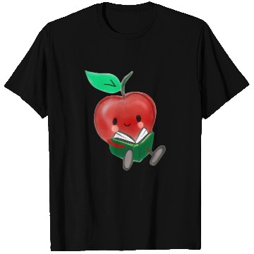 Discover Book Reading Apple Picking Crew Library Teacher Reader Nerd T-Shirts