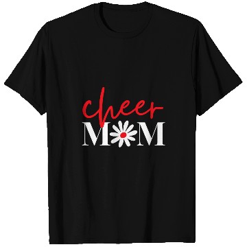 Discover Cheer Mom Red Cheerleading Floral T-Shirts