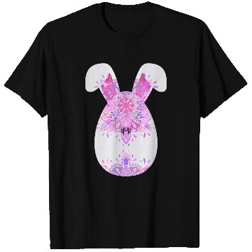 Discover Easter mandala cute bunny ears egg Yoga rabbit T-Shirts