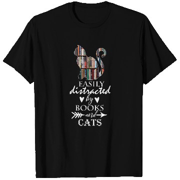 Discover Book Worms Cat Lovers Reading Nerd Bookish Cat Mom Dad T-Shirts