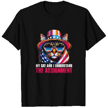 Discover My Cat And I Understand The Assignment Democrat Liberal 2024 2 T-Shirts