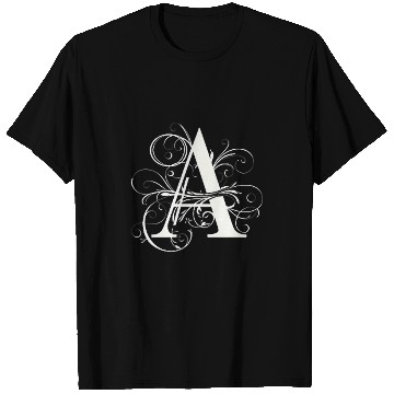Discover Graceful Flourish Monogram A Sophisticated Style T-Shirts