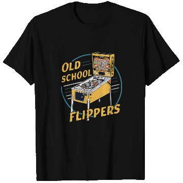 Discover Old School Flipper Pinball vintagess T-Shirts