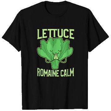 Discover Funny Lettuce Romaine Calm Meditation Yoga Zen T-Shirts