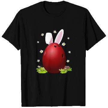 Discover cute bowling easter egg bunny easter day men women T-Shirts