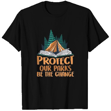 Discover Protect Our Parks Be The Change Nature Book Environment 1 T-Shirts