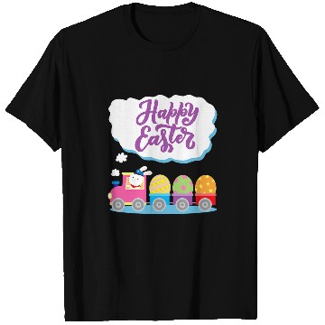 Discover Easter Bunny Egg Hunt Train with Bunny Conductor T-Shirts