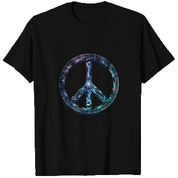 Discover Mandala Peace Sign Boho Yoga Meditation Ornate Hippie T-Shirts