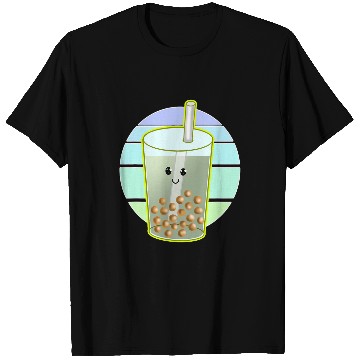 Discover Bubble Tea Cartoon Drawing T-Shirts