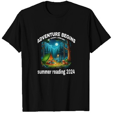Discover Adventure Begins At Your Library Summer Reading Program 2024 22 T-Shirts