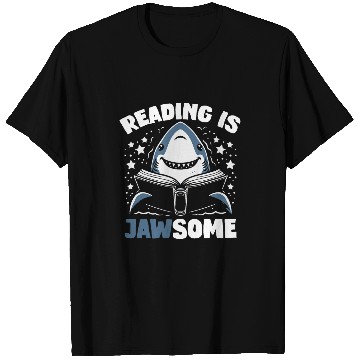 Discover Reading Is Jawsome Funny Shark Reader Book Lover T-Shirts