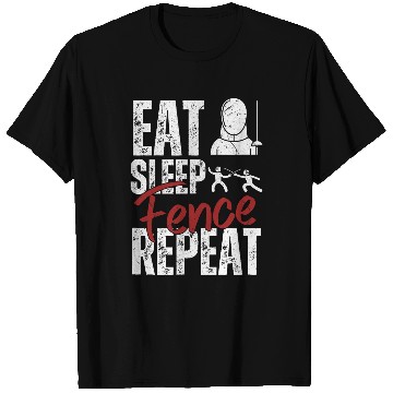 Discover Eat Sleep Fence Repeat Fencing 2 T-Shirts
