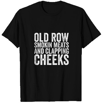 Discover Old Row Smokin Meats And Clapping Cheeks Funny BBQ vintagess T-Shirts