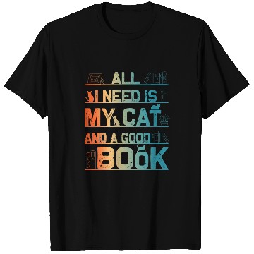 Discover Book Cat Librarian Novel Book Lover For Men Women T-Shirts