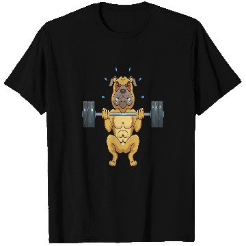 Discover Funny Pitbull WeightLifting Barbell T-Shirts