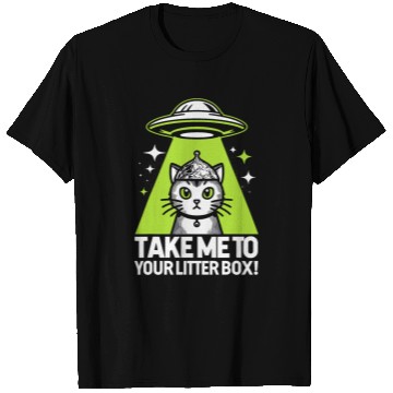 Discover Alien Cat Invasion Cat Conspiracy Theories T-Shirts