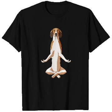 Discover Funny Yoga Dog Treeing Walker Coonhound T-Shirts