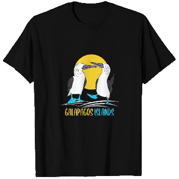 Discover Galapagos Islands Seabirds Blue Footed Booby Bird T-Shirts