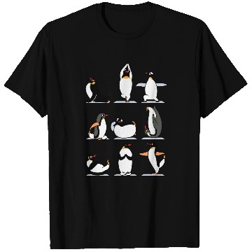 Discover Penguin Yoga Funny T-Shirts