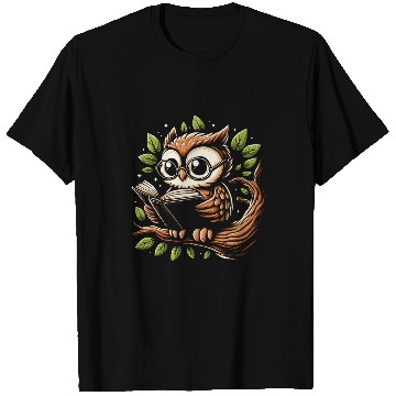Discover Owl Reading Book Bookworm Reader Librarian Teacher T-Shirts