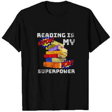 Discover Reading Is My SuperPower Superhero Teacher T-Shirts
