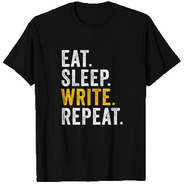 Discover Eat Sleep Write Repeat Creative Writing Routine Storyteller T-Shirts