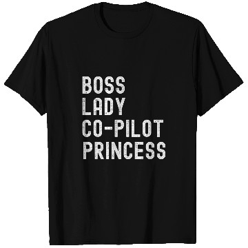 Discover Passenger Princess Funny Girls Trip Summer Copilot 2 T-Shirts