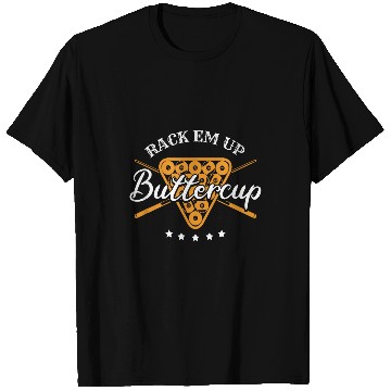 Discover Rack Em Up Buttercup Pool Billiard Team T-Shirts