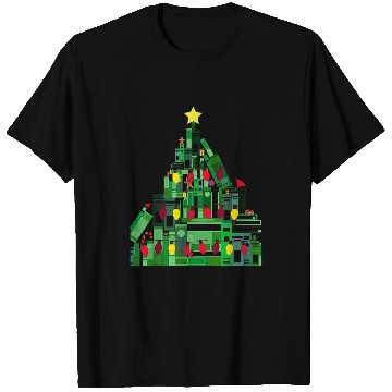 Discover Green Christmas Book Tree T-Shirts