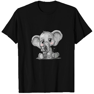 Discover Elephant With A Camera Baby Elephant Photographer T-Shirts