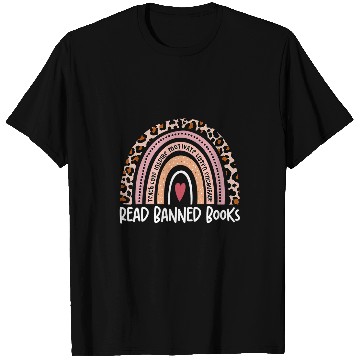Discover read banned books leopard rainbow book lovers T-Shirts