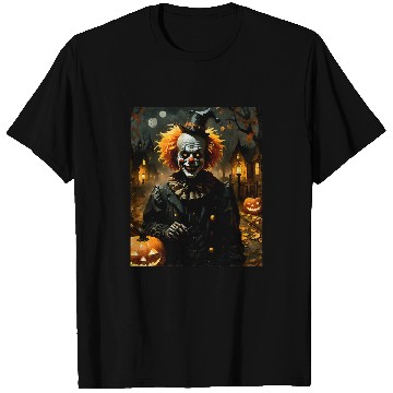 Discover Halloween Gothic Skeletons Clown With JackOLanterns T-Shirts